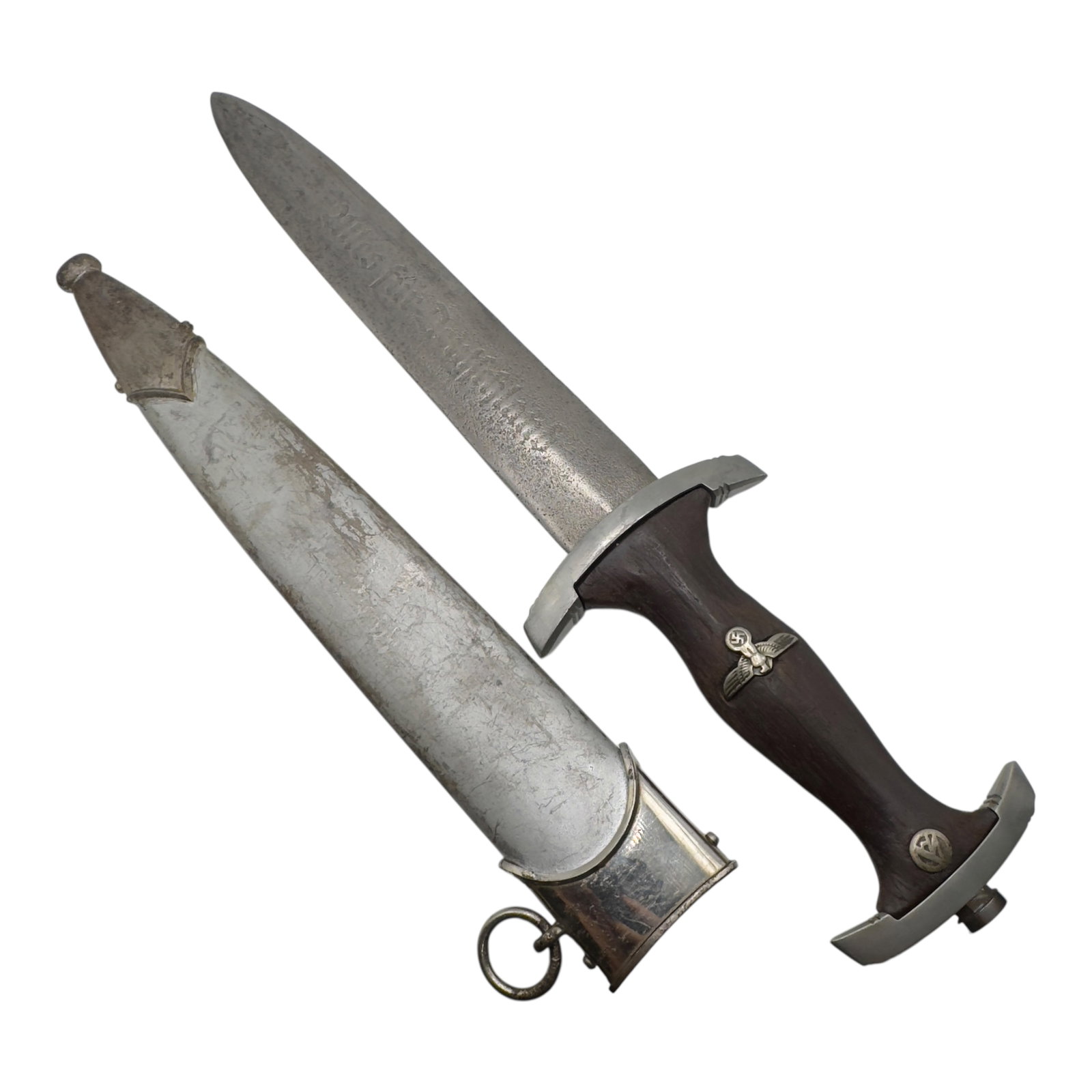 Third Reich Nazi SA Dagger by WKC: Third Reich Nazi SA Dagger by WKC, below average condition.