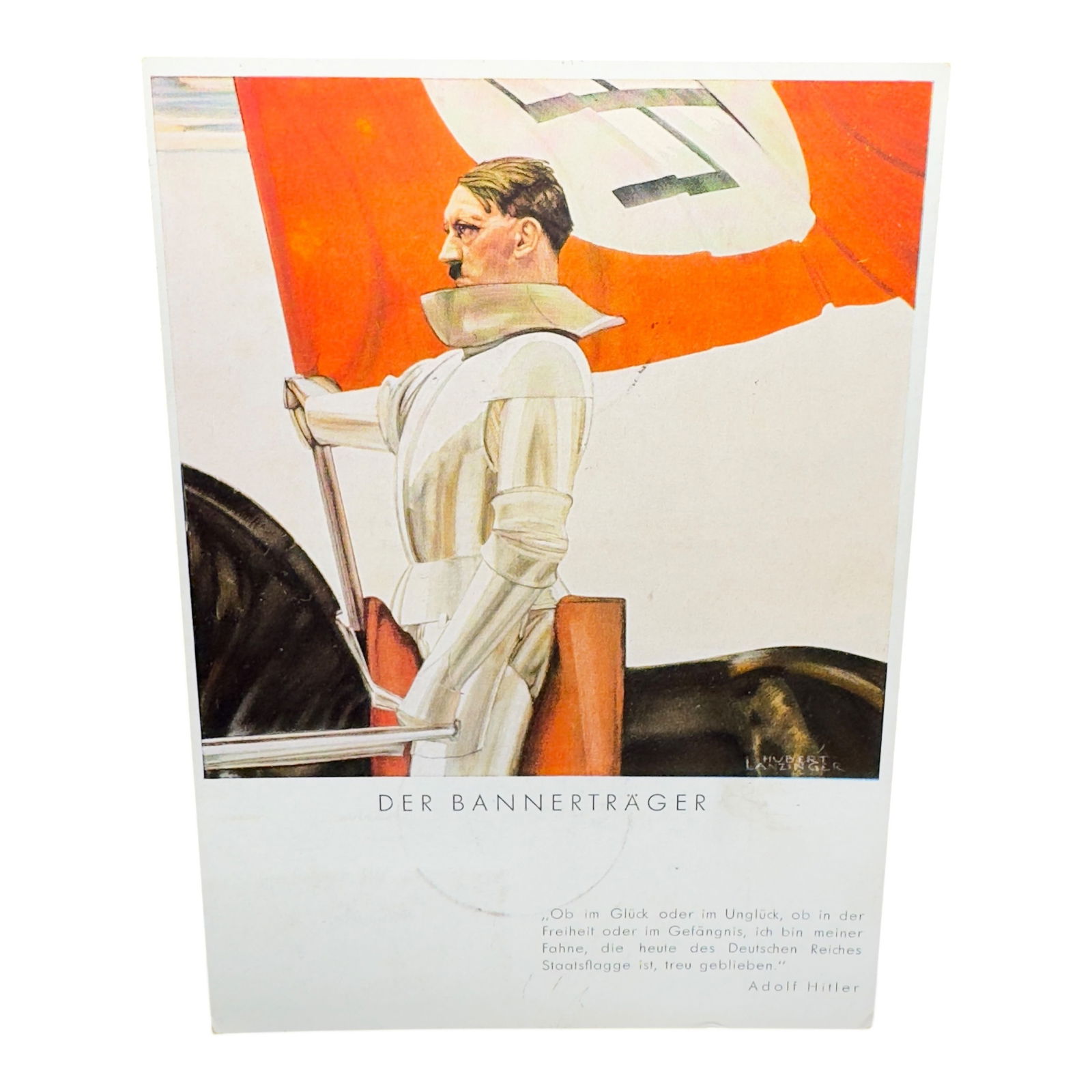 Adolf Hitler Nazi Patriotic Postcard: Adolf Hitler Nazi Patriotic Postcard