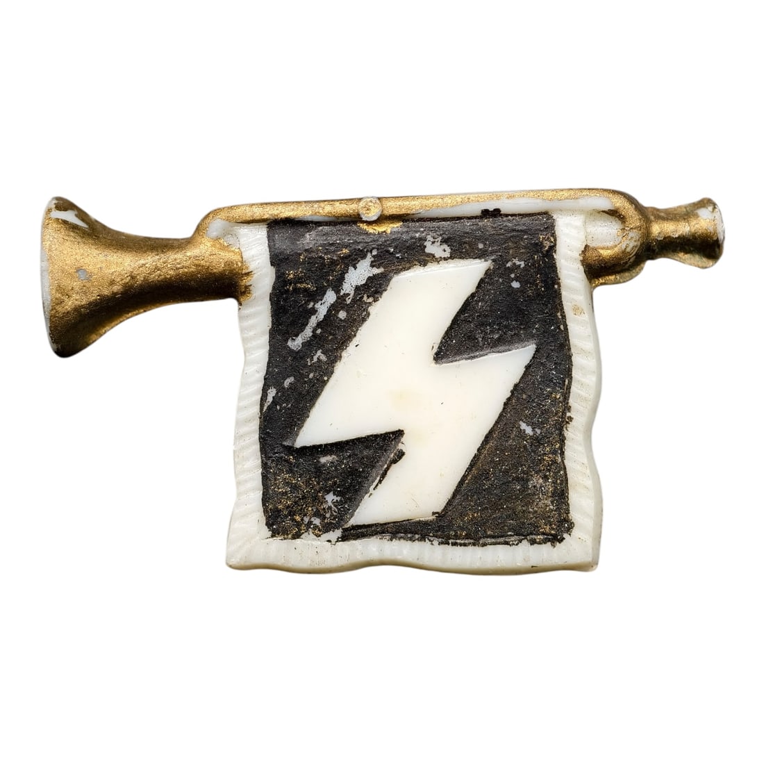 Third Reich Nazi Hitler Youth Trumpet Piece: Third Reich Nazi Hitler Youth Trumpet Piece