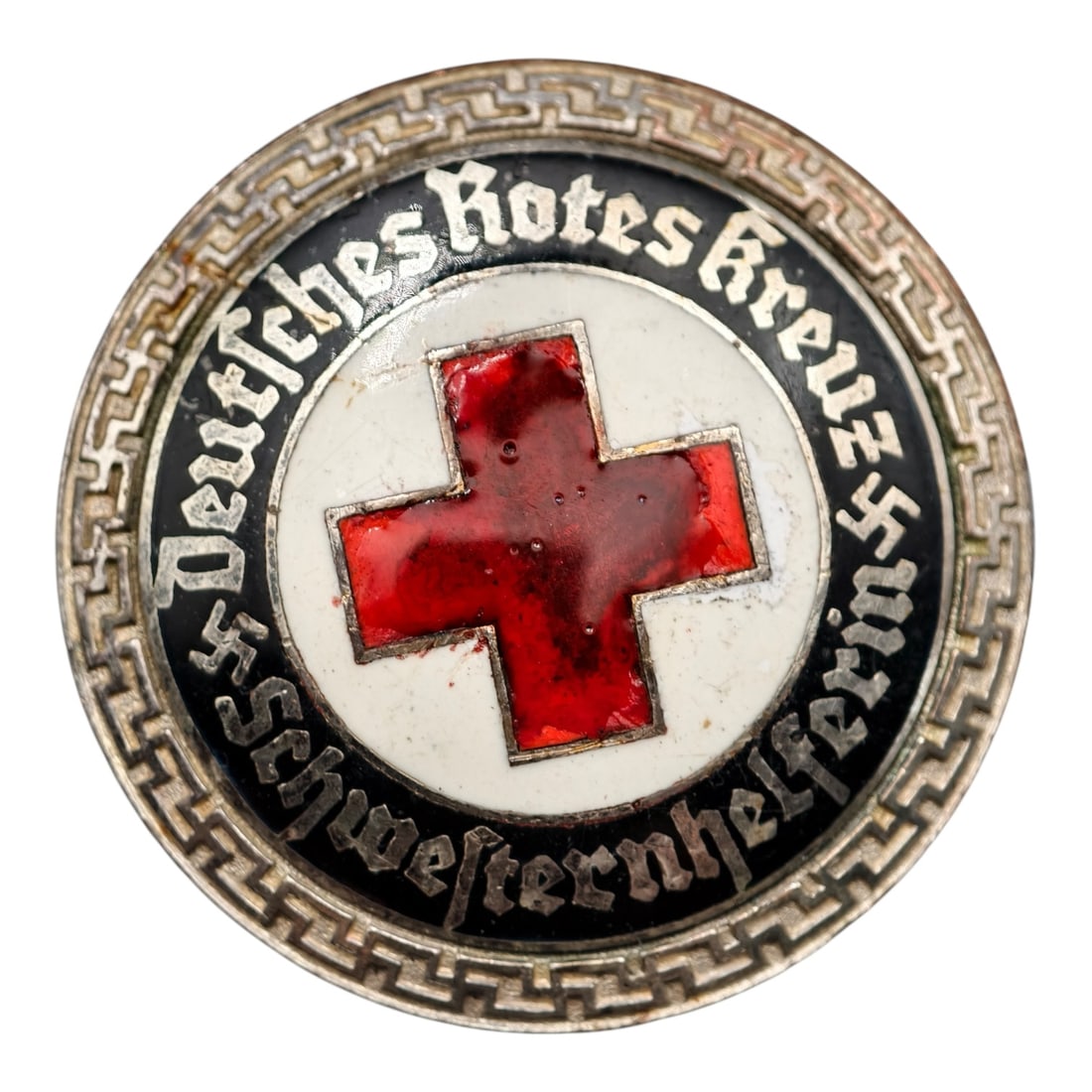 Third Reich Nazi Red Cross Badge: Third Reich Nazi Red Cross Badge, no hardware