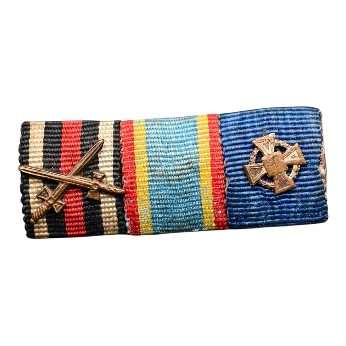 Third Reich Nazi 3 Place Ribbon Bar: Third Reich Nazi 3 Place Ribbon Bar