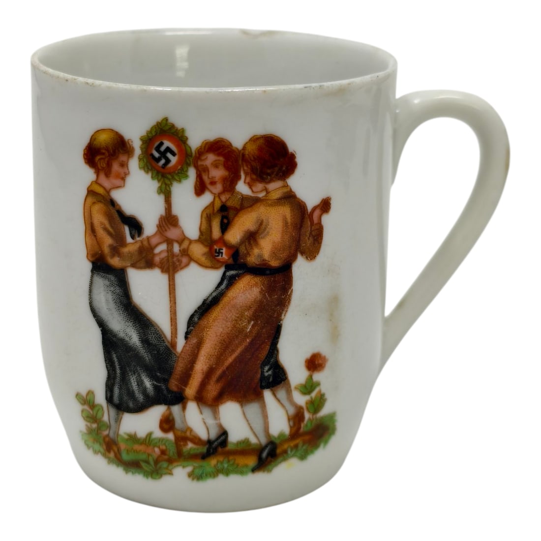 Third Reich Bund Deutscher Madel BDM Coffee Cup: Third Reich Bund Deutscher Madel BDM Coffee Cup