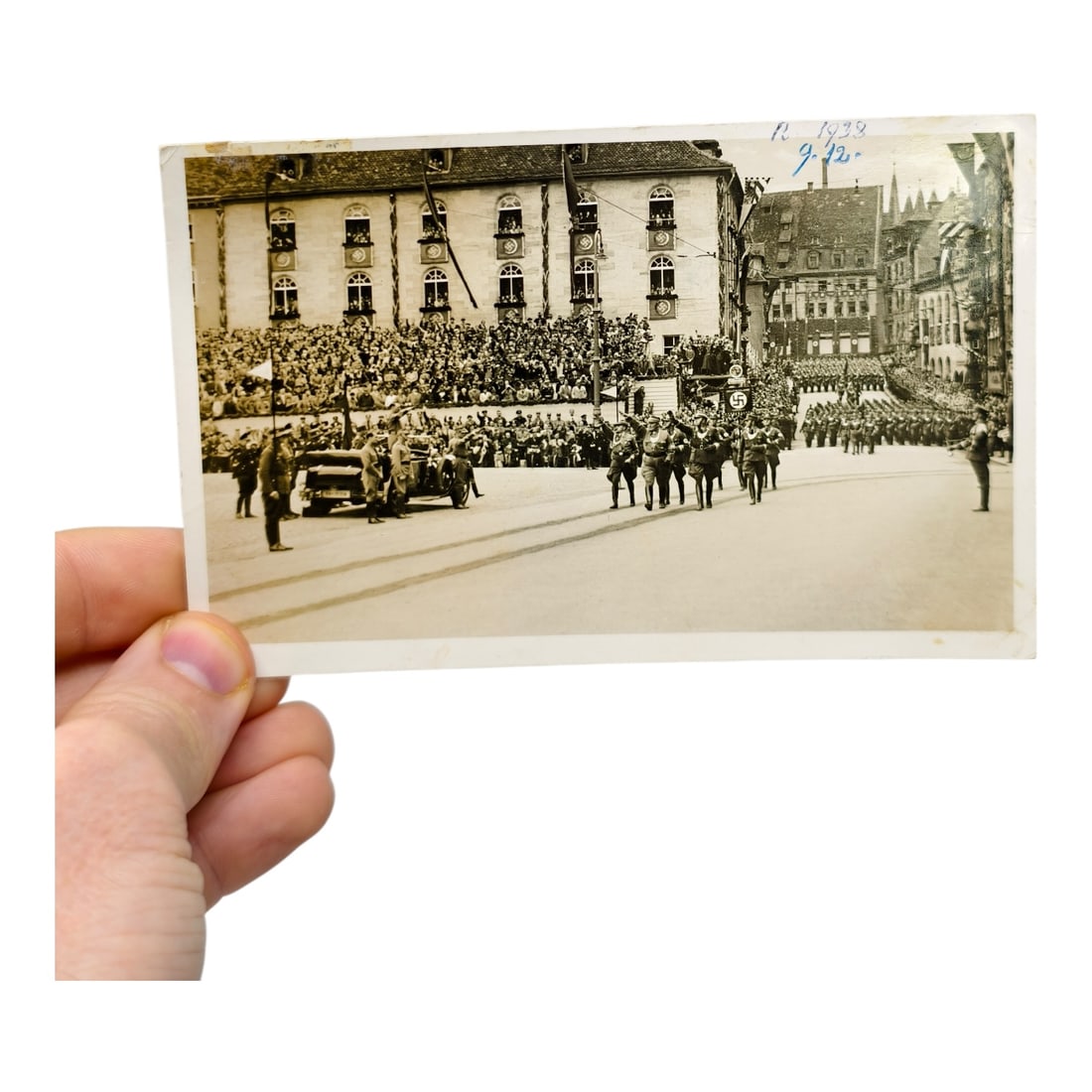 Third Reich Nazi Postcard of Goering in Parade: Third Reich Nazi Postcard of Goering in Parade