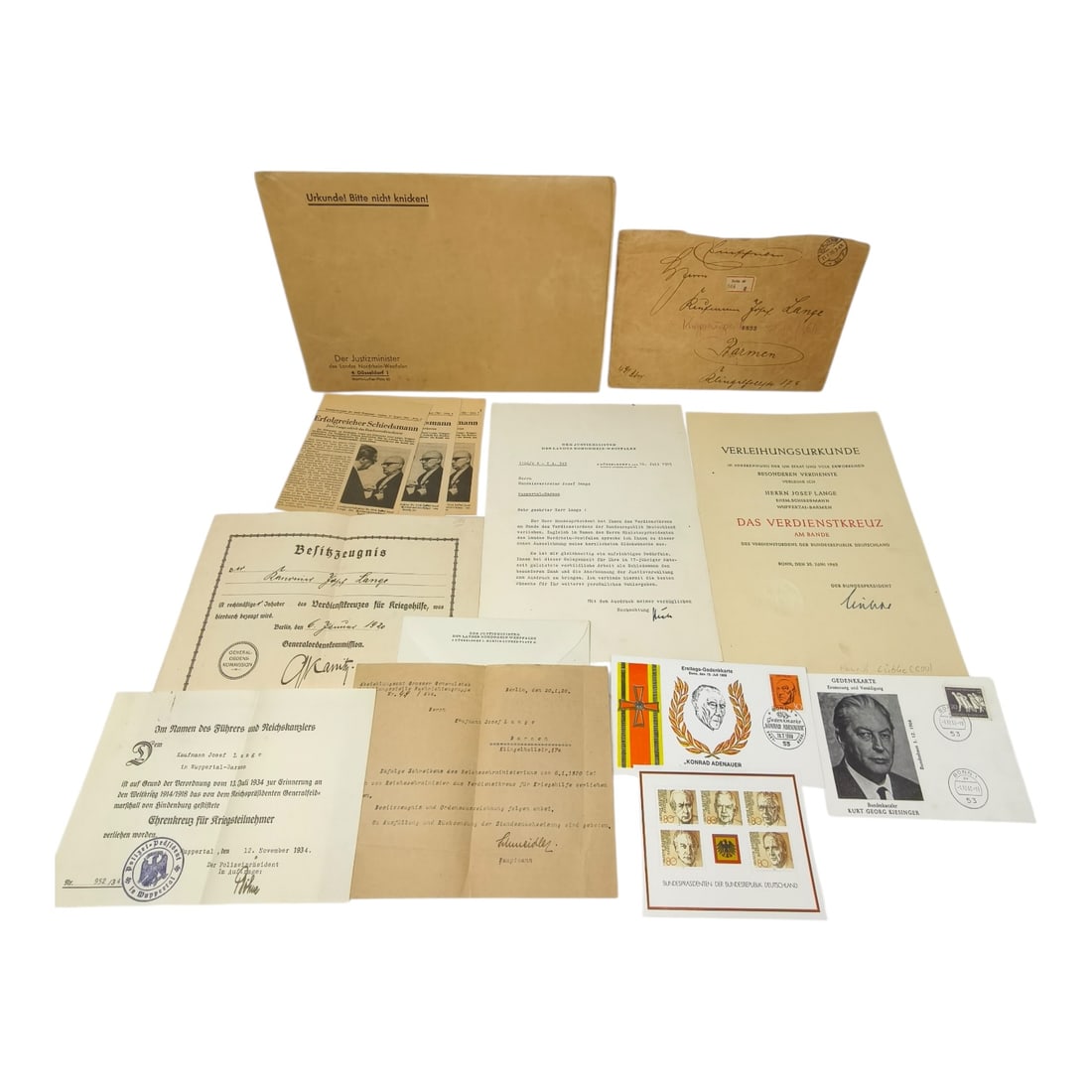 Third Reich Nazi Assorted Documents for Man (1 of 7)