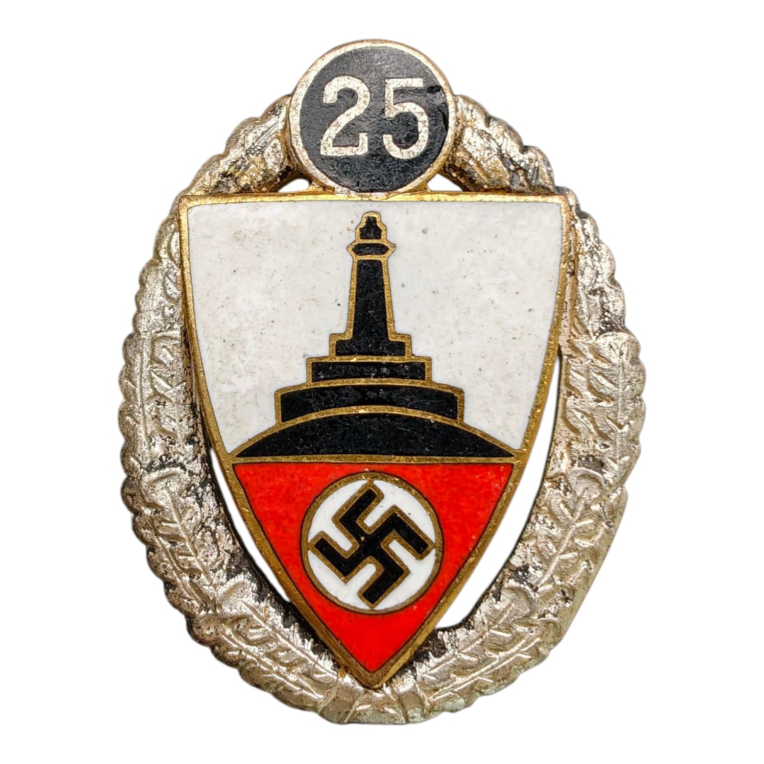 Third Reich Nazi 25 Year Veterans Association Badge: Third Reich Nazi 25 Year Veterans Association Badge
