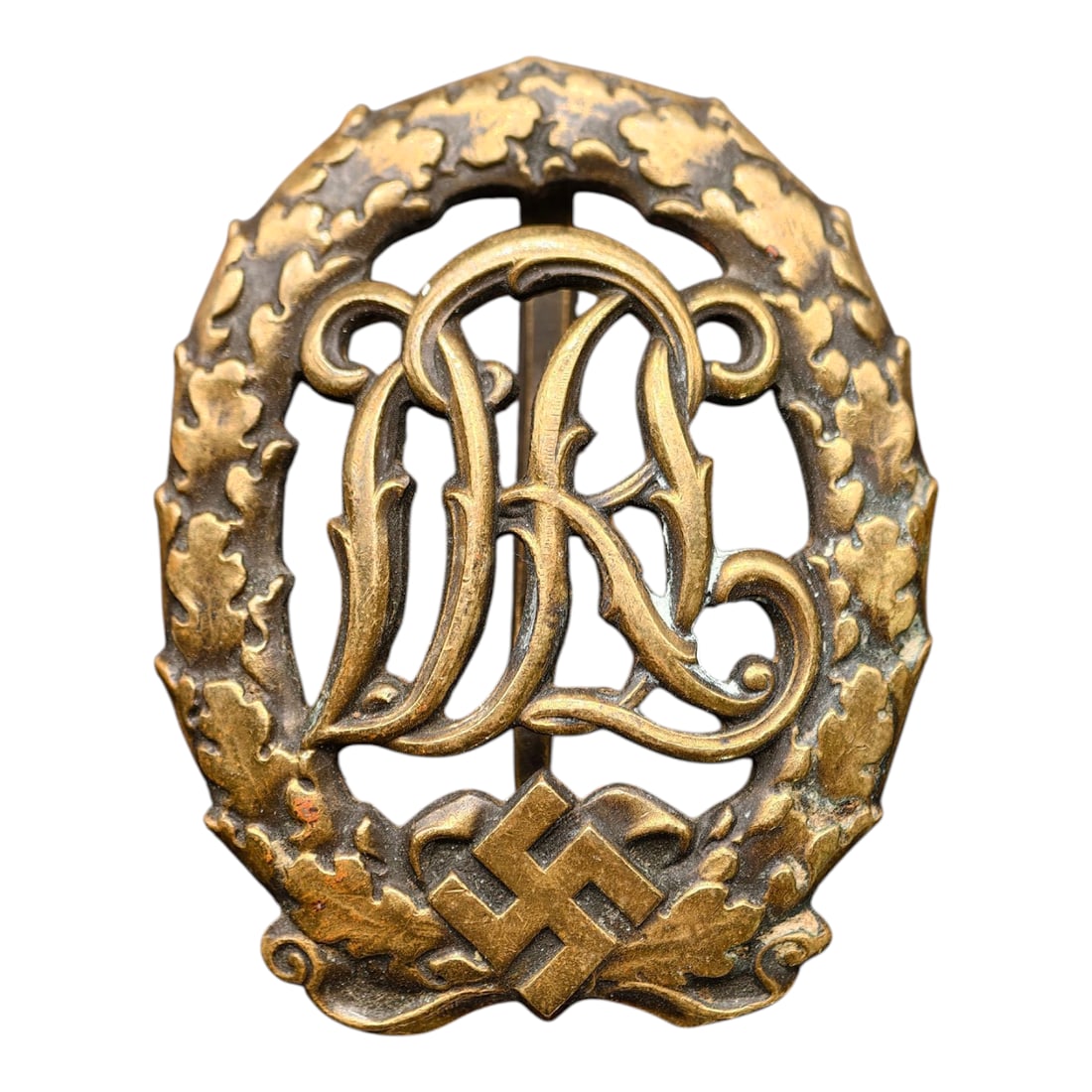 Third Reich Nazi DRL Badge in Bronze: Third Reich Nazi DRL Badge in Bronze