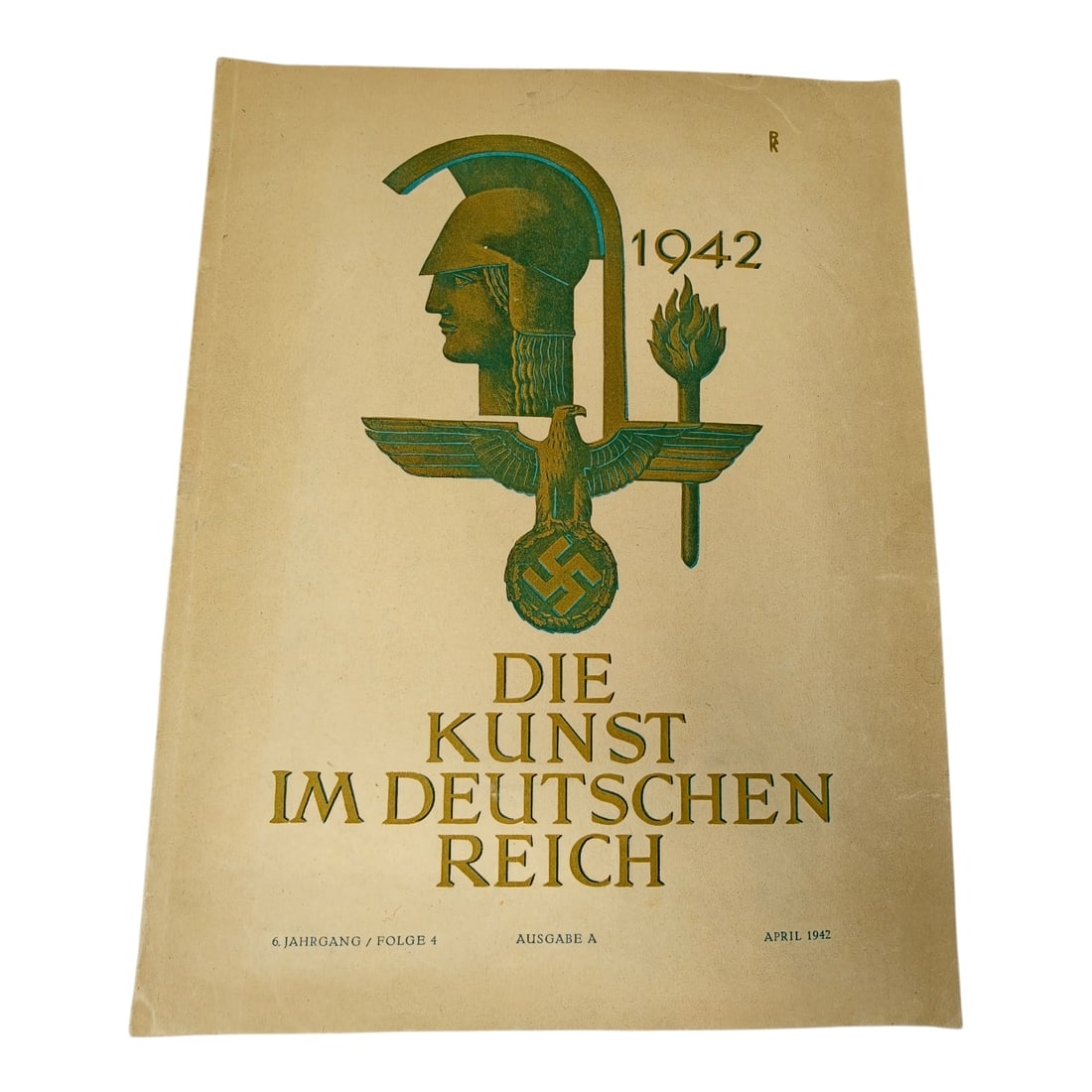 Die Kunst im Deutschen Reich – April 1942, Volume 6, Issue 4: “Die Kunst im Deutschen Reich” – April 1942, Volume 6, Issue 4 (Ausgabe A)Official Art and Culture Magazine of the Third ReichThis is an original April 1942 issue of “Die Kunst