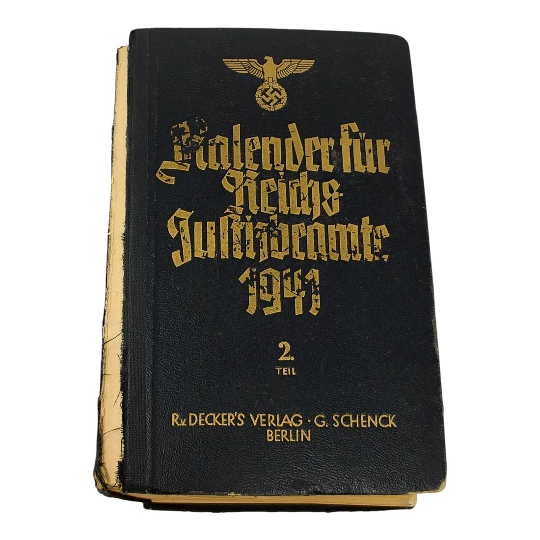 Official Calendar and Reference Book for the Reich Ministry of Justice Officials (1 of 3)