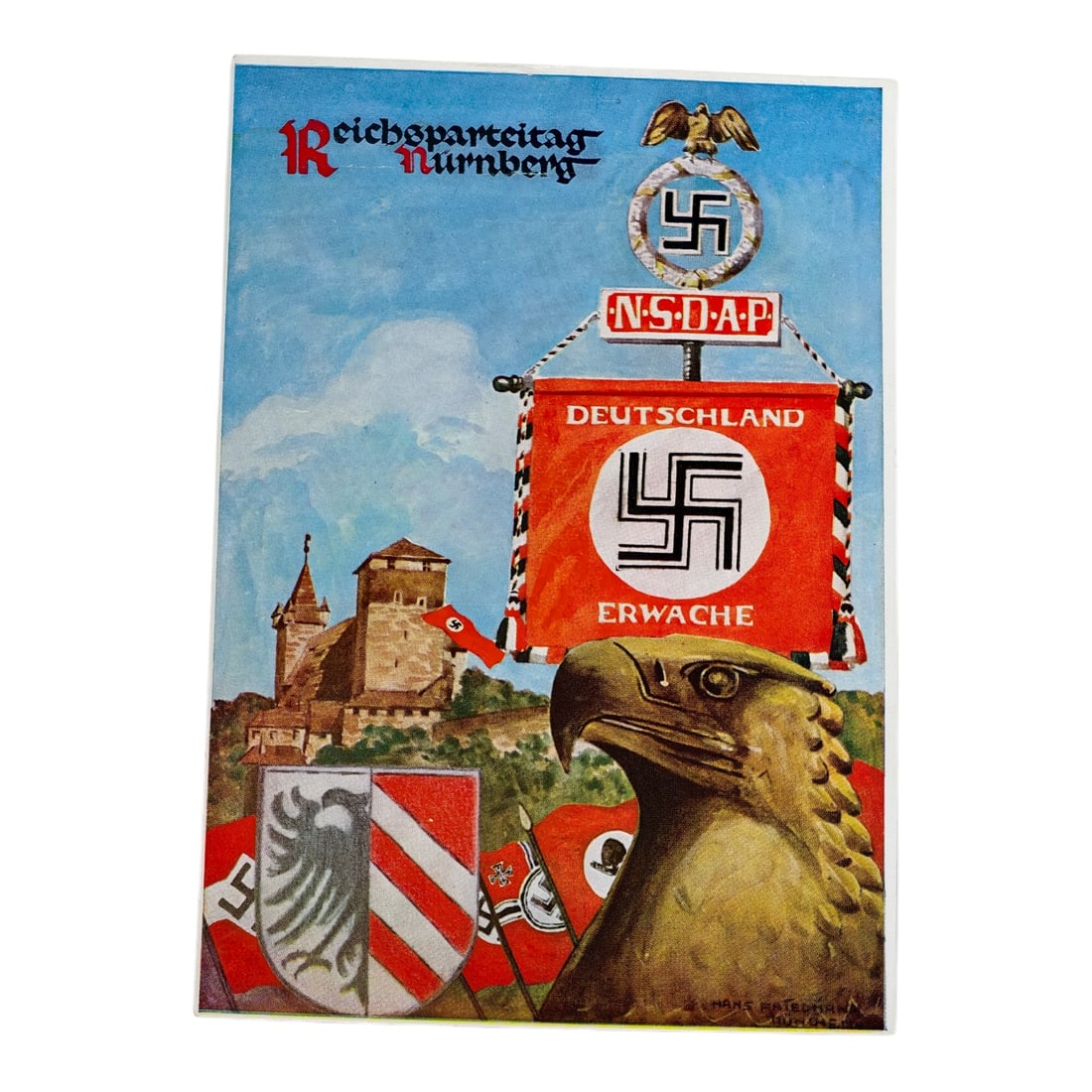 Third Reich Nazi Reichsparteitag Postcard: Third Reich Nazi Reichsparteitag Postcard