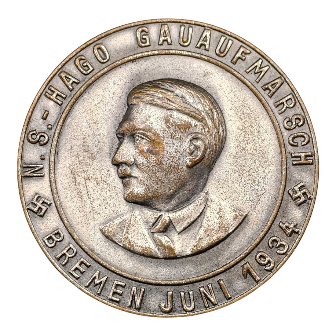 Adolf Hitler Bremen 1934 Pin Badge: Adolf Hitler Bremen 1934 Pin Badge