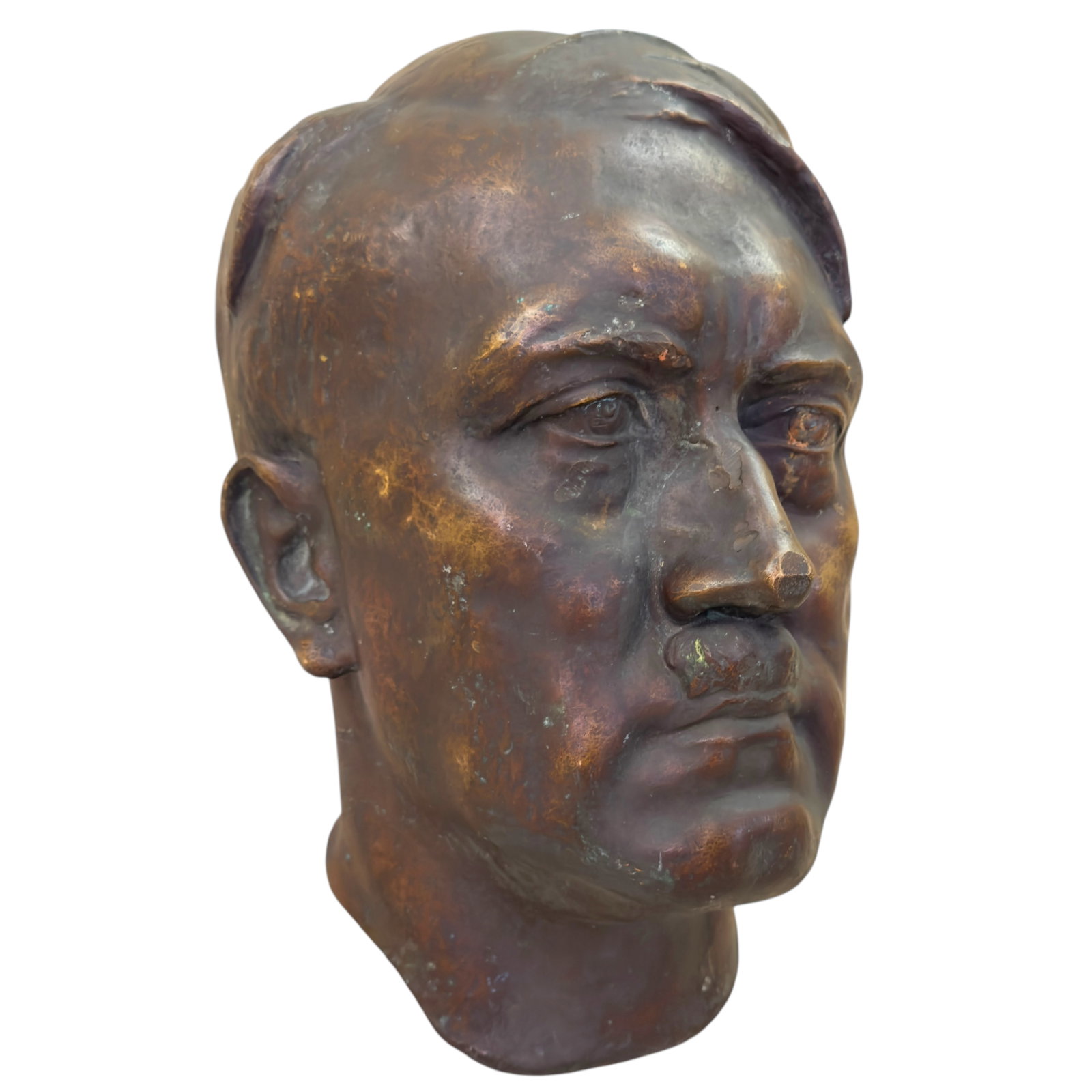 Adolf Hitler Bronze Bust by Ferdinand Liebermann 2x Lifesize: Adolf Hitler Bronze Bust by Ferdinand Liebermann 2x Lifesize. Bust stands roughly 16.5 inches tall, weighs about 40 pounds. Ultra desirable and rare artist, you'll rarely find a 2x Liebermann Bronze o