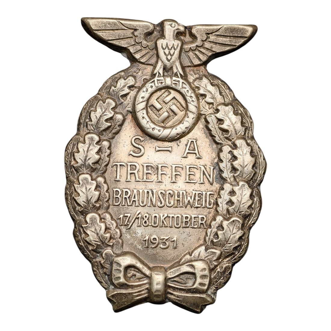 Early NSDAP SA Treffen Braunschweig 1931 Tinnie: Early NSDAP SA Treffen Braunschweig 1931 Tinnie