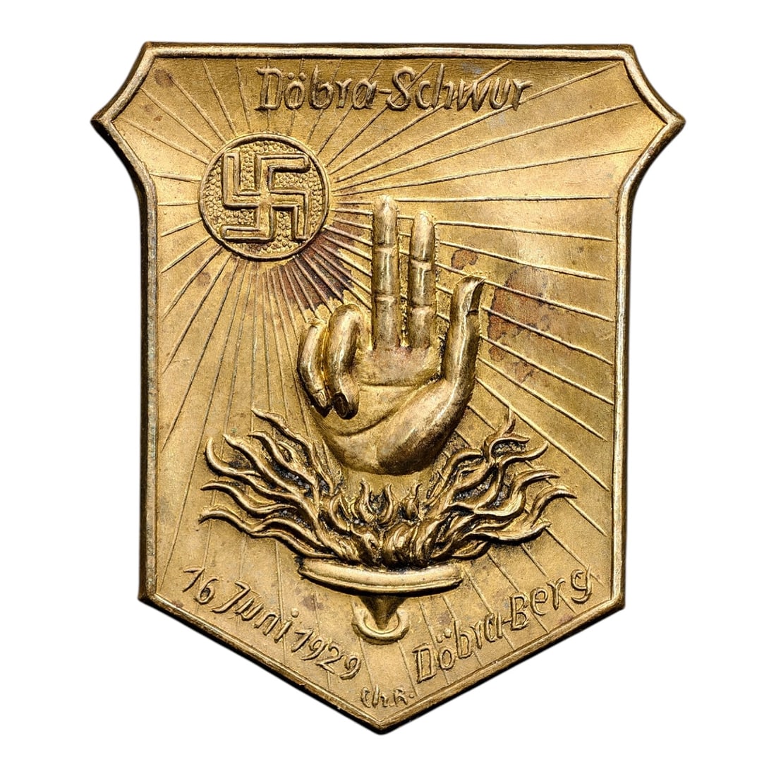 Early NSDAP Dobra Schwur 1929 Tinnie: Early NSDAP Dobra Schwur 1929 Tinnie