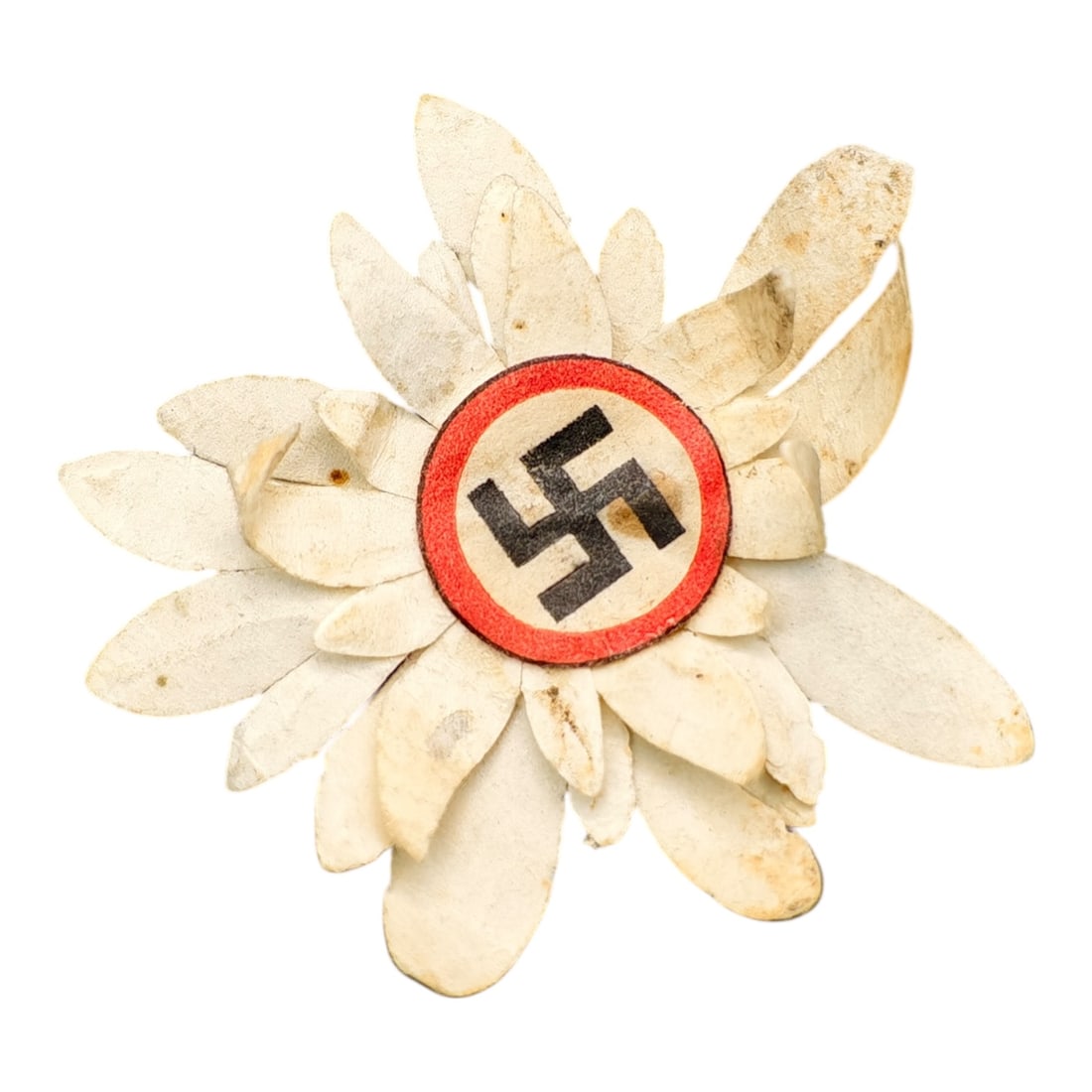 Early NSDAP Paper Flower Pin Badge: Early NSDAP Paper Flower Pin Badge
