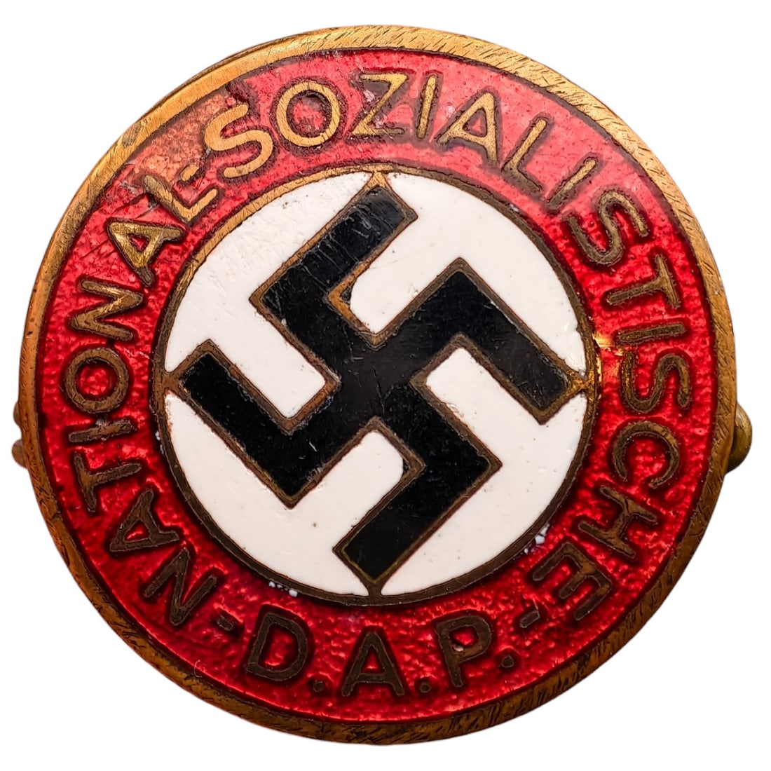 Early NSDAP Membership Badge - Fully Marked: Early NSDAP Membership Badge Steinhauer & Luck.