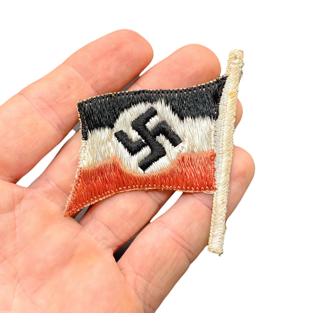 Early Third Reich Era Nazi Flag Cloth Patch: Early Third Reich Era Nazi Flag Cloth Patch