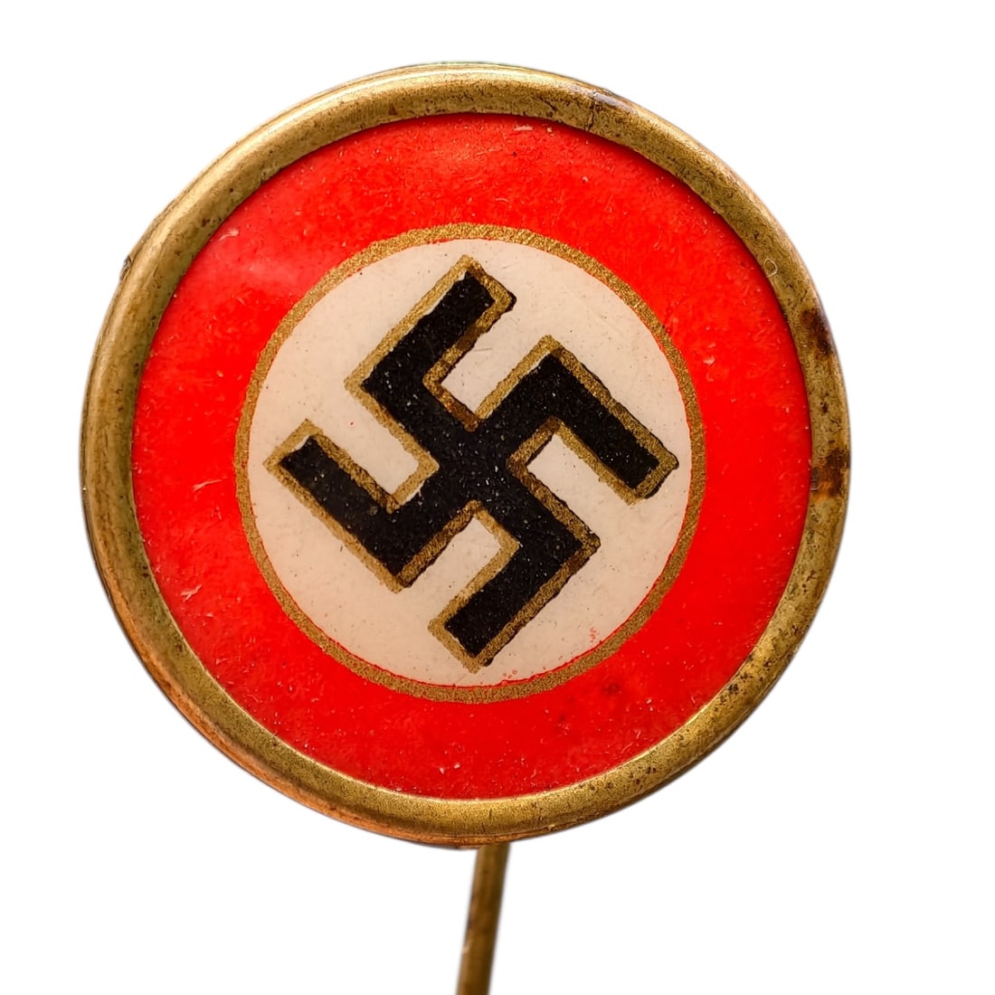 Early NSDAP Celluloid Pin: Early NSDAP Celluloid Pin