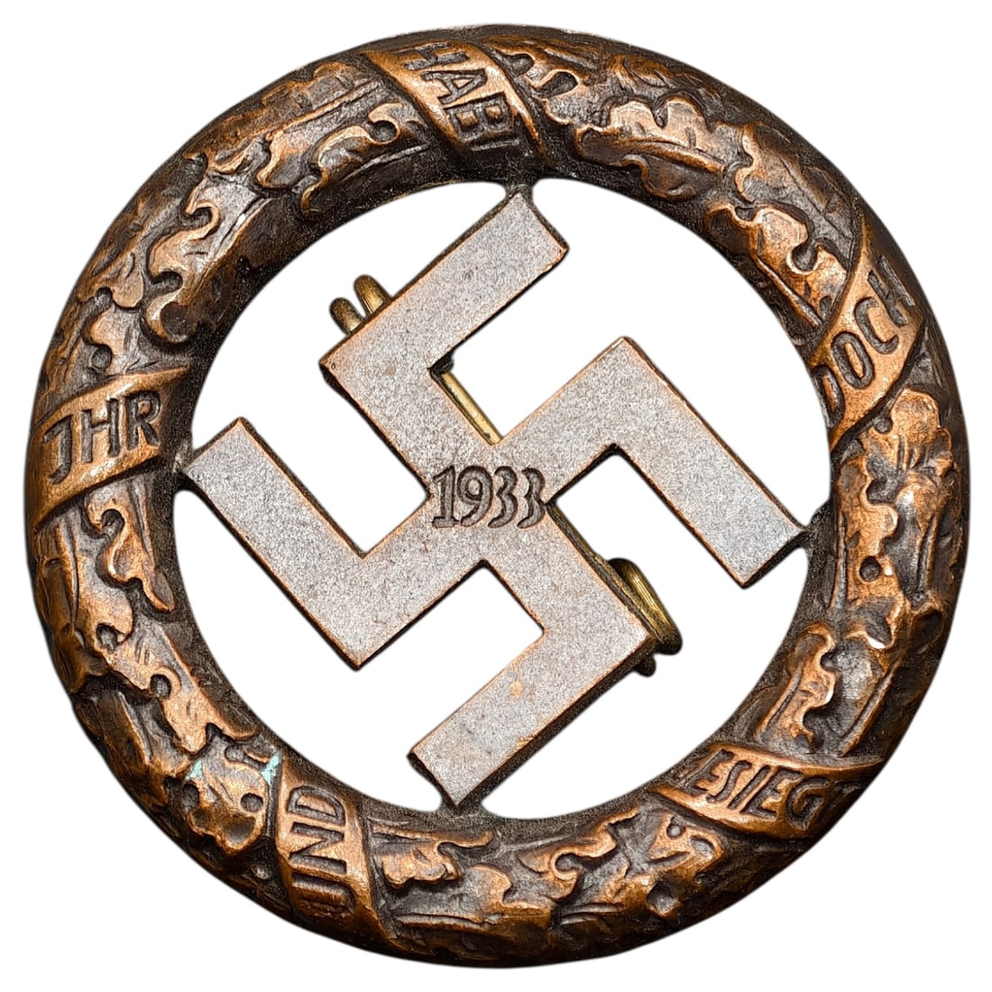NSDAP SA 1933 Gau Munchen Badge By Deschler & Sohn: NSDAP SA 1933 Gau Munchen Badge By Deschler & Sohn