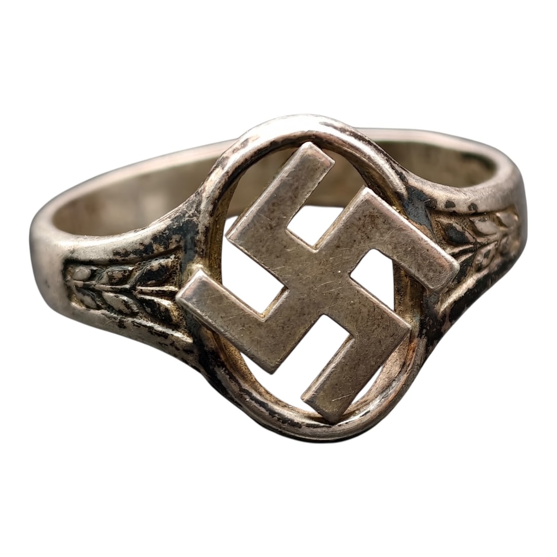 Third Reich NSDAP Nazi Sympathizer Ring 835 Silver: Third Reich NSDAP Nazi Sympathizer Ring 835 Silver