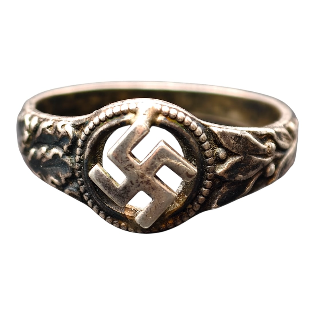 Third Reich NSDAP Nazi Sympathizer Ring 800 Silver: Third Reich NSDAP Nazi Sympathizer Ring 800 Silver