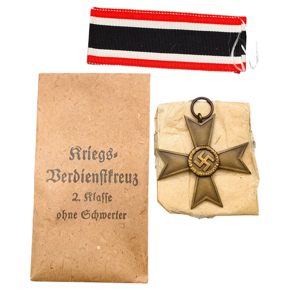 Third Reich Nazi War Merit Cross in Envelope: Third Reich Nazi War Merit Cross in Envelope