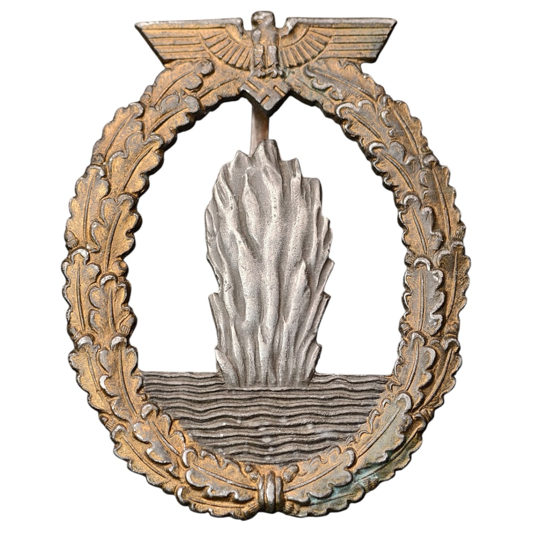 Third Reich Nazi Minesweeper Badge: Third Reich Nazi Minesweeper Badge