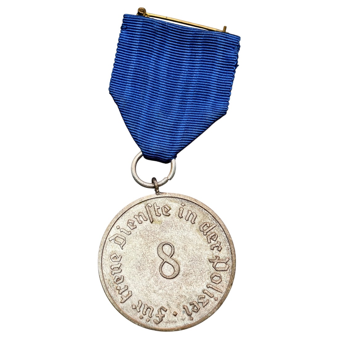 Third Reich Nazi 8 Year Faithful Service Police Medal: Third Reich Nazi 8 Year Faithful Service Police Medal