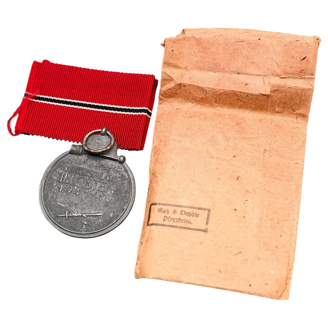 Third Reich Eastern Front Medal with Envelope - 2