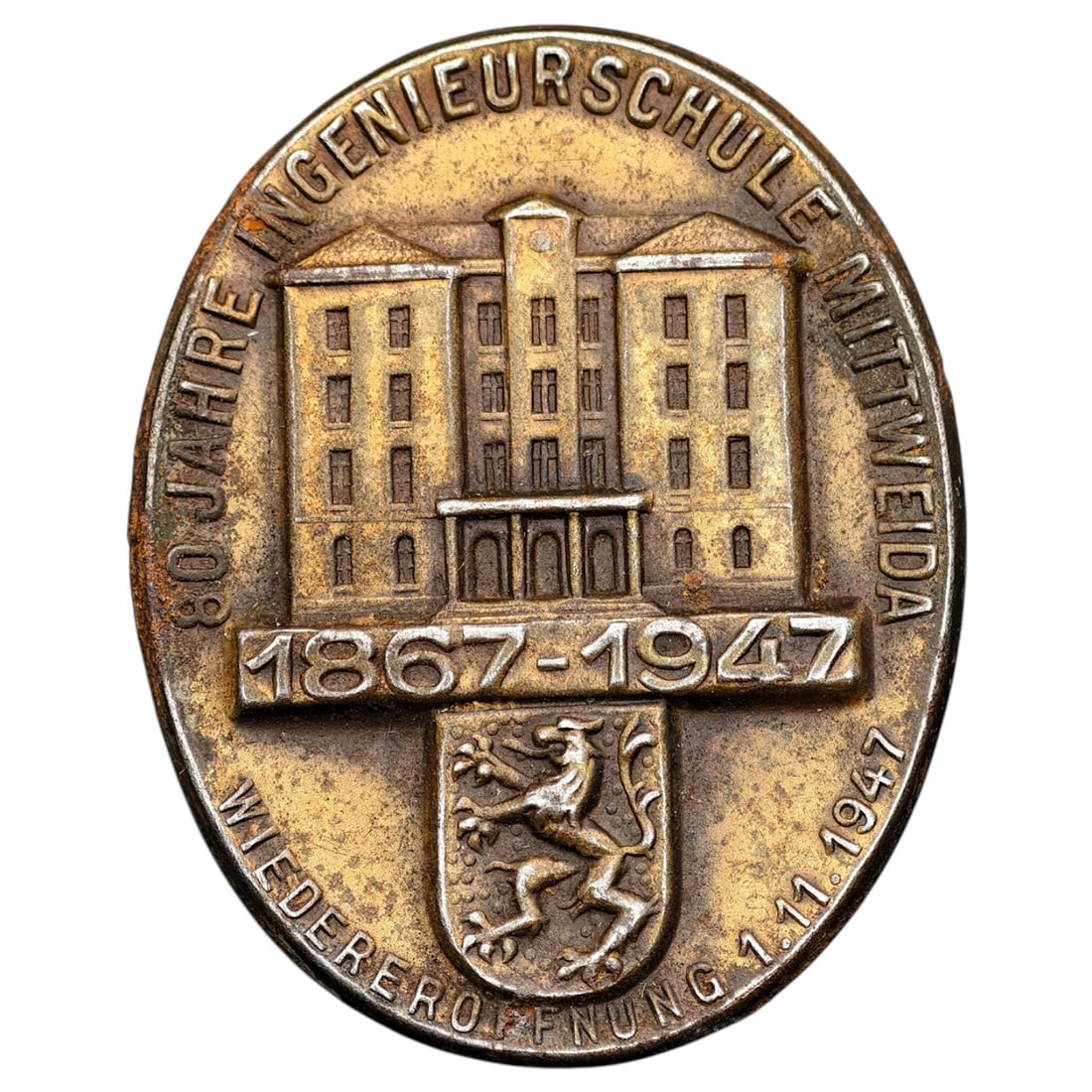 German 80 Year Commemorative Tinnie: German 80 Year Commemorative Tinnie