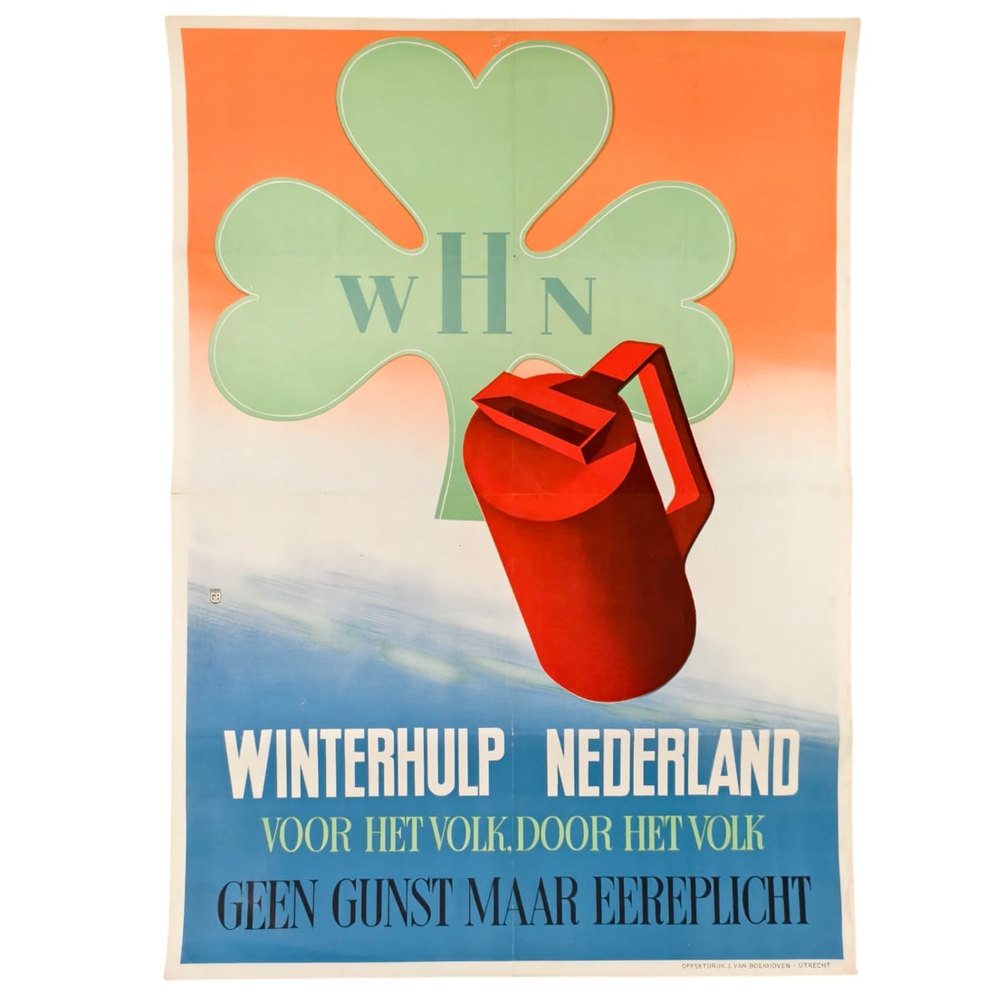 Dutch Nazi World War II Propaganda Poster: This is a **Dutch World War II propaganda poster** for **Winterhulp Nederland (WHN)** — a Nazi-controlled charity organization operating in the occupied Netherlands. --- ### ???? **Text Translat
