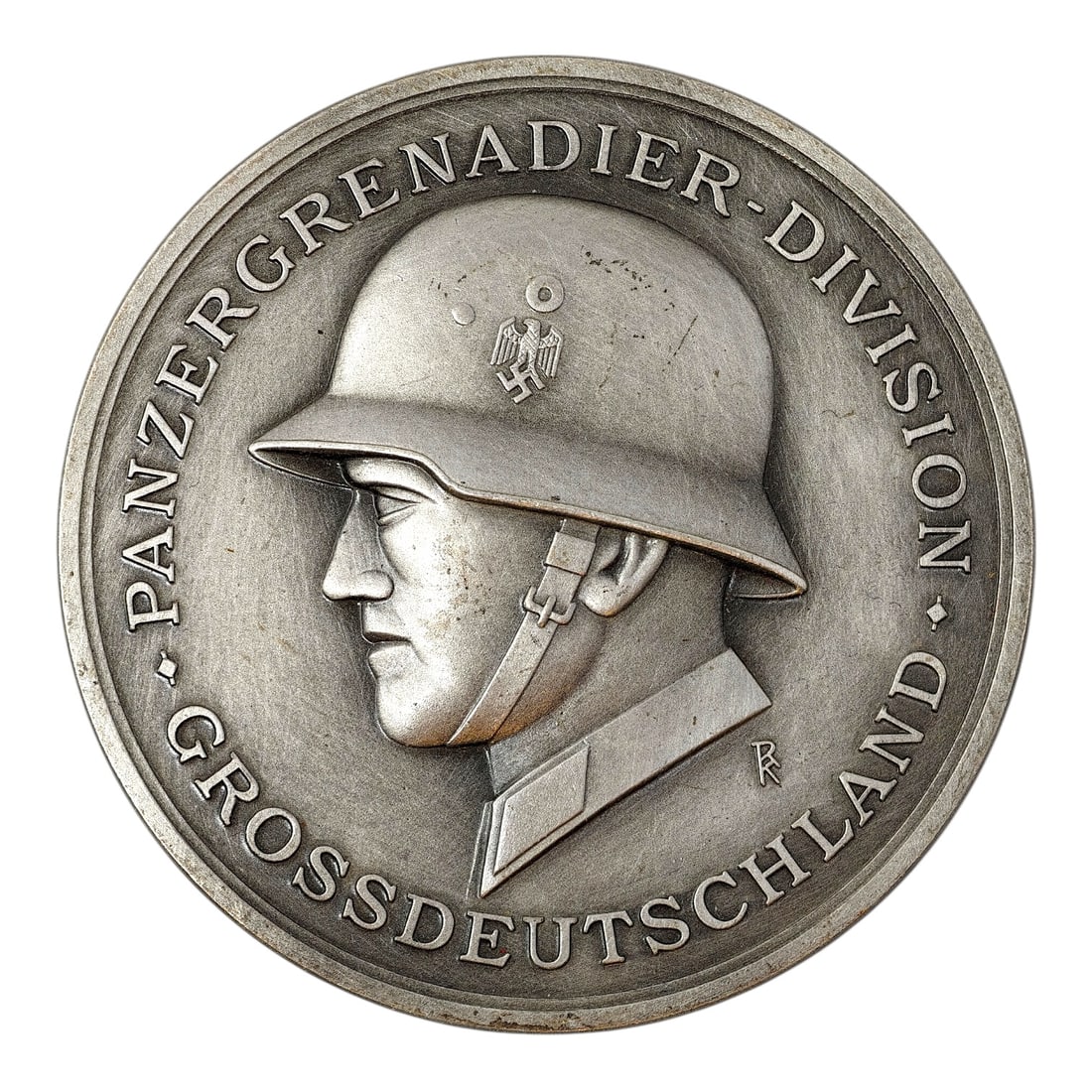GERMAN WWII PANZERGRENADIER DIVISION COMMEMORATIVE MEDAL – DESCHLER MÜNCHEN: GERMAN WWII PANZERGRENADIER DIVISION COMMEMORATIVE MEDAL – DESCHLER MÜNCHEN