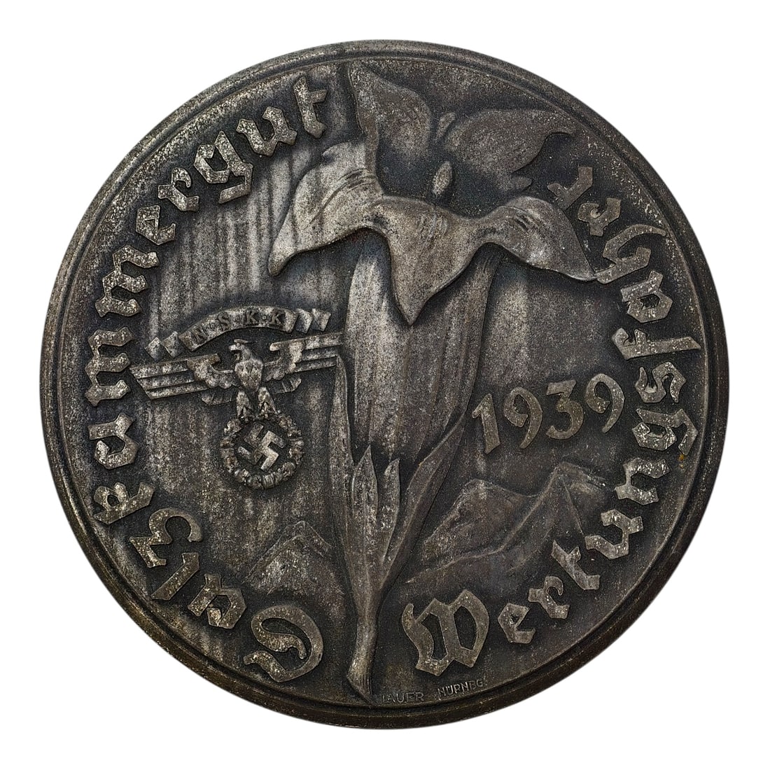 Third Reich NSKK 1939 Commemorative Plaque: Third Reich NSKK 1939 Commemorative Plaque