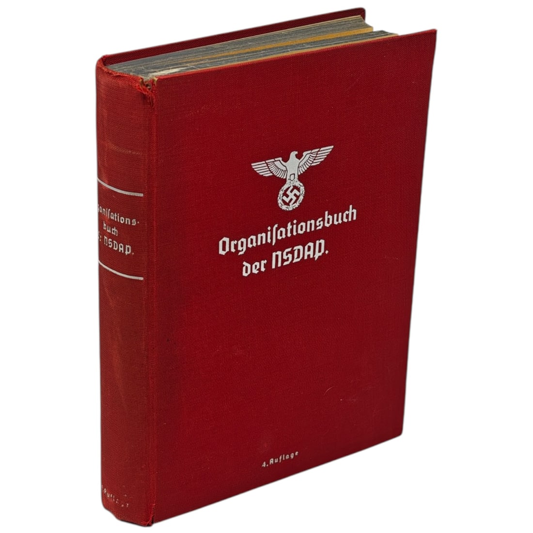 Organisationsbuch der NSDAP (Organization Book of the NSDAP): “ORGANISATIONSBUCH DER NSDAP” – 4th EDITION – OFFICIAL PARTY MANUAL (THIRD REICH ERA)Original “Organisationsbuch der NSDAP” (Organization Book of the NSDAP), a key administrative a