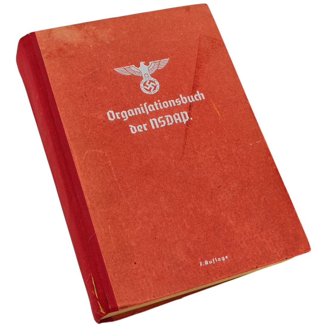 Organisationsbuch der NSDAP (Organization Book of the NSDAP): “ORGANISATIONSBUCH DER NSDAP” – 7th EDITION – OFFICIAL PARTY MANUAL (THIRD REICH ERA)Original “Organisationsbuch der NSDAP” (Organization Book of the NSDAP), an official handbook d