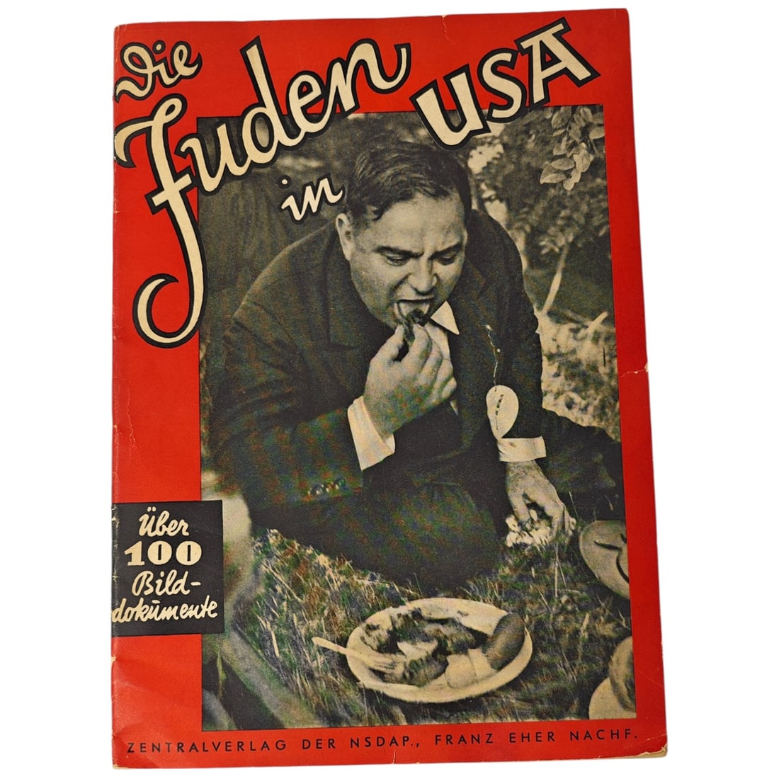 Die Juden in USA - The Jews in the USA: “DIE JUDEN IN USA” – NSDAP PROPAGANDA PHOTO BOOKLET (c. 1930s) Original Third Reich-era propaganda publication titled: “Die Juden in USA” (“The Jews in the USA&rdqu
