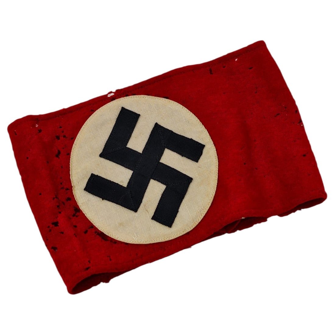 NSDAP Armband - Wool Moth Eaten: NSDAP Armband - Wool Moth Eaten