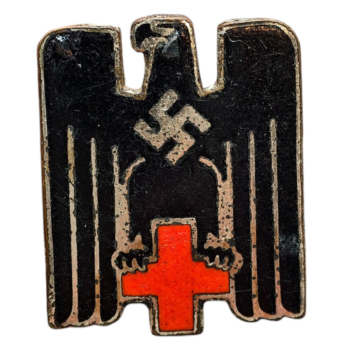 Third Reich Nazi Red Cross Pin: Third Reich Nazi Red Cross Pin