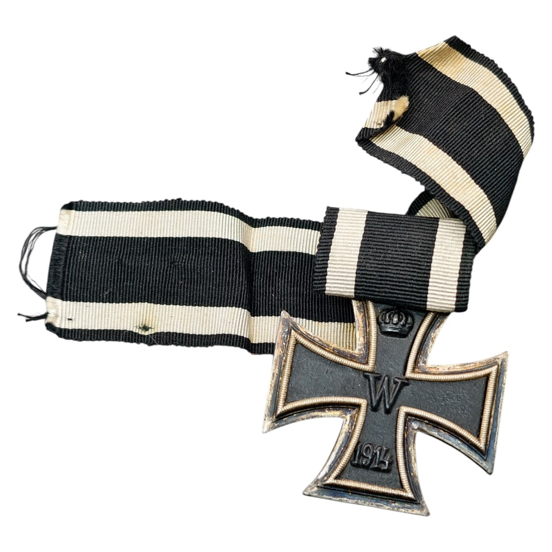 1914 Imperial German Iron Cross 2nd Class with Ribbon Bar: 1914 Imperial German Iron Cross 2nd Class with Ribbon bar