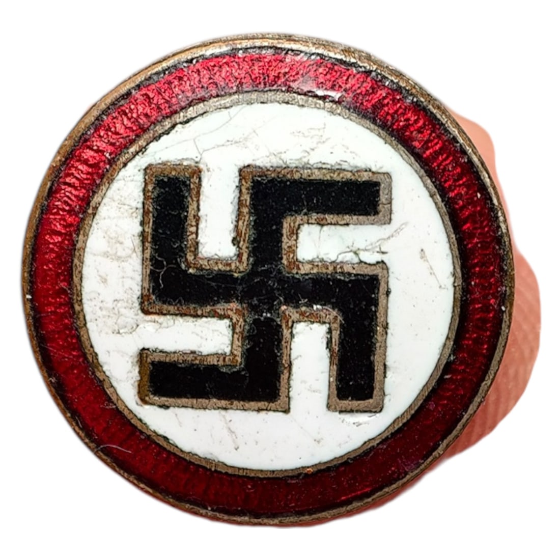 NSDAP Swastika Cufflink Piece: NSDAP Swastika Cufflink Piece