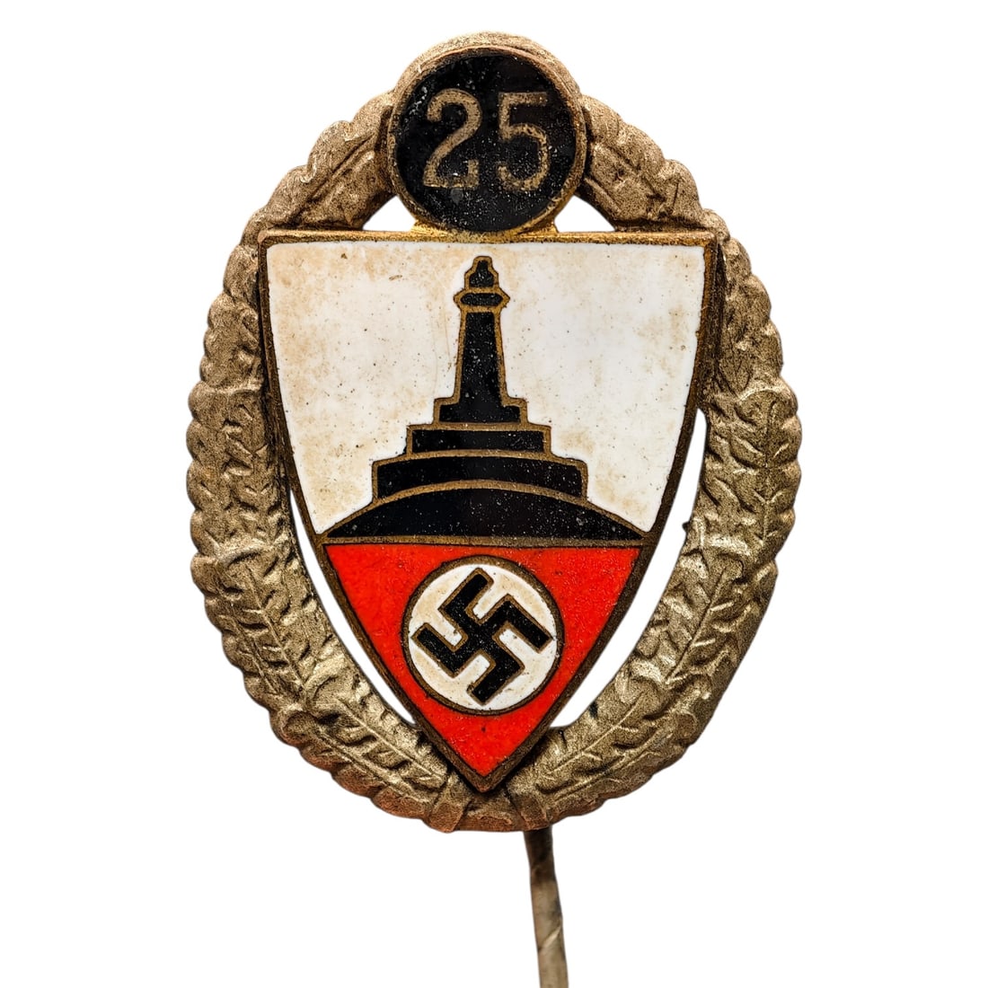 Third Reich Nazi Veterans Association 25 Year Stickpin: Third Reich Nazi Veterans Association 25 Year Stickpin