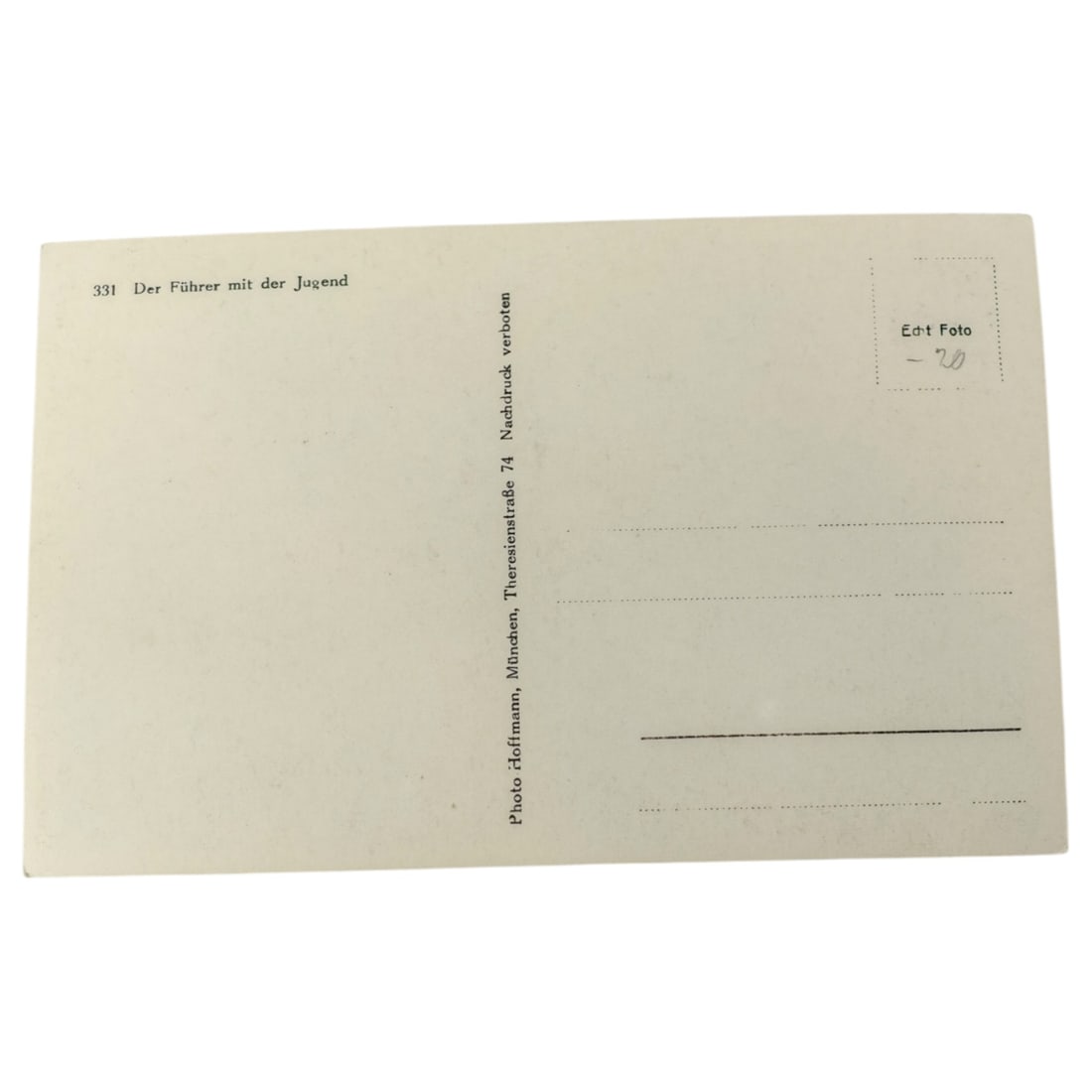 Adolf Hitler Postcard - 2