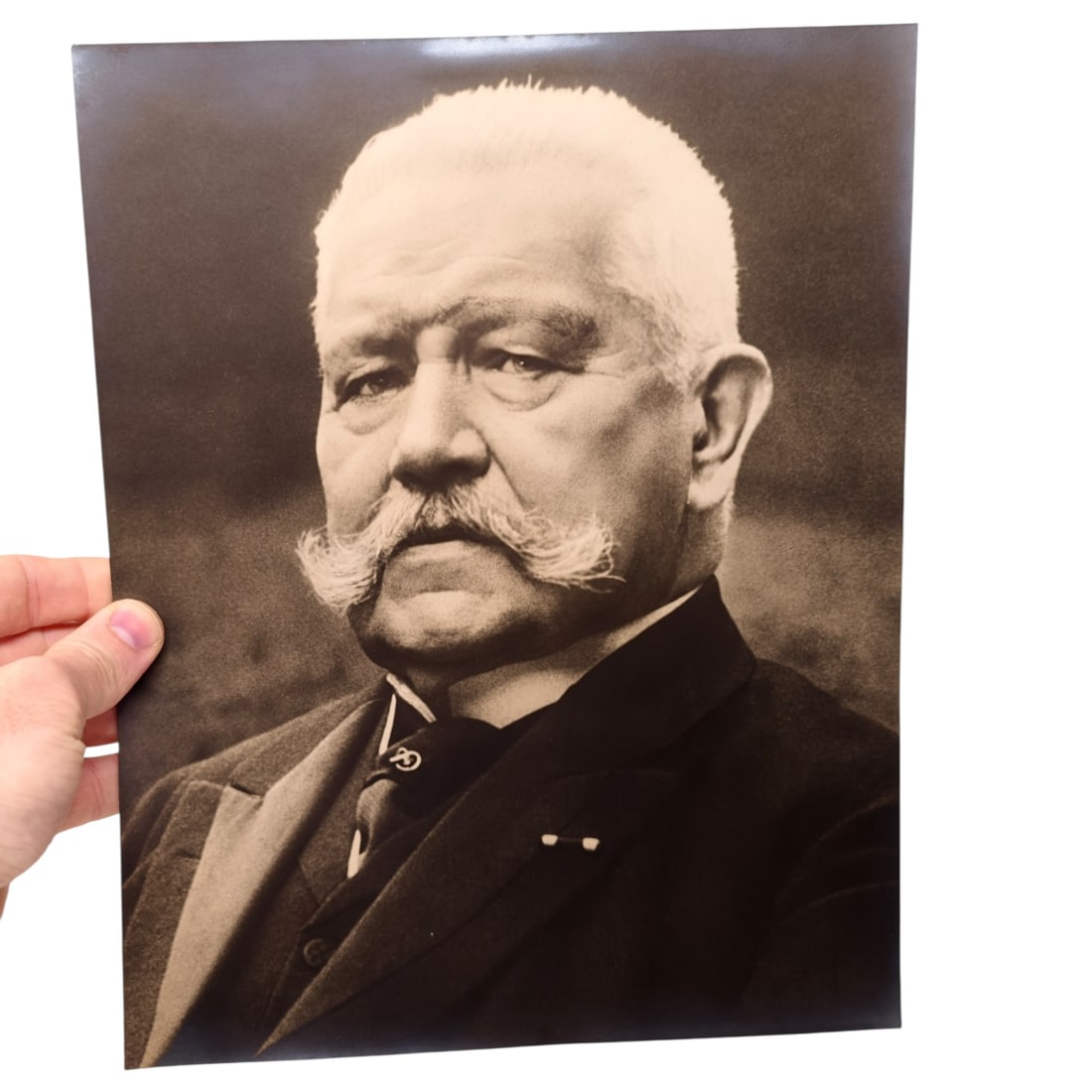 HUGE Paul von Hindenburg Heinrich Hoffmann Portrait Photograph: HUGE Paul von Hindenburg Heinrich Hoffmann Portrait Photograph