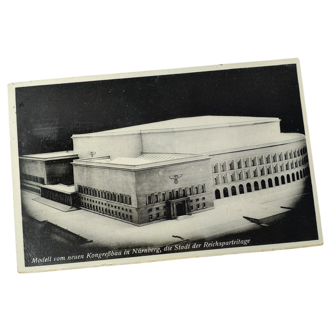 Third Reich Nazi Kongressbau Nuremberg Postcard: Third Reich Nazi Kongressbau Nuremberg Postcard