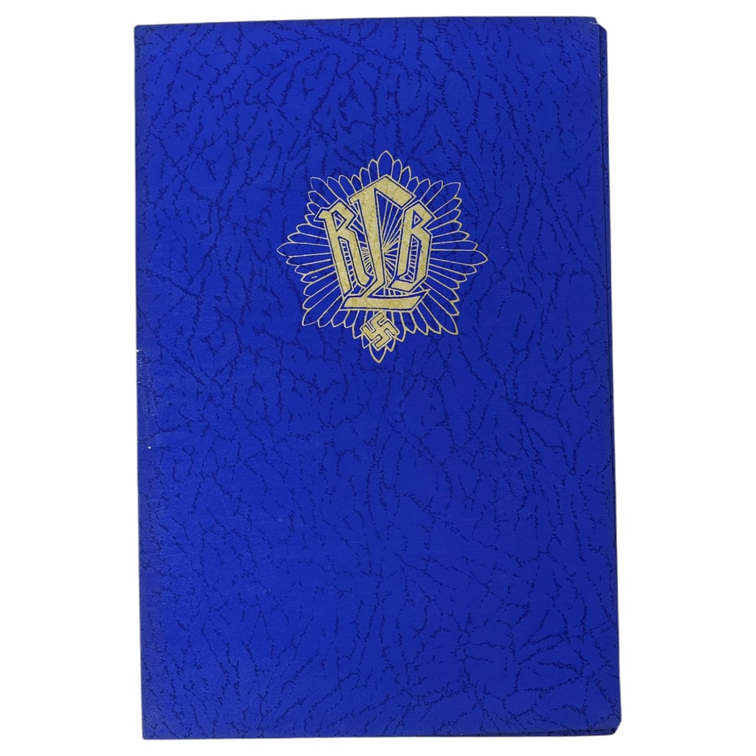 Third Reich RLB Luftschutz ID Booklet Cover: Third Reich RLB Luftschutz ID Booklet Cover