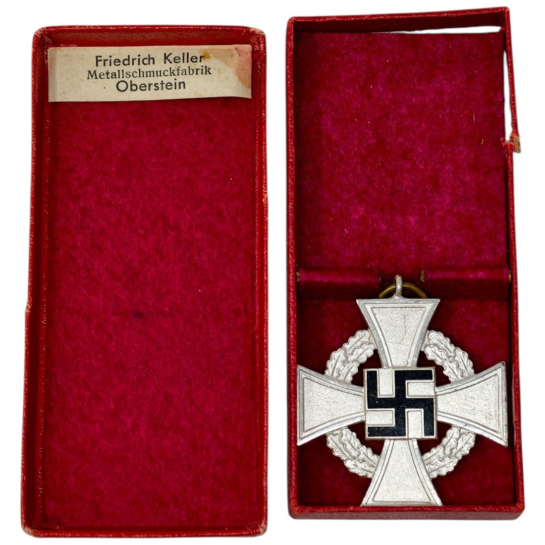 Third Reich Nazi 25 Year Faithful Service Medal in Box: Third Reich Nazi 25 Year Faithful Service Medal in Box. I will state the obvious....there is no ribbon.