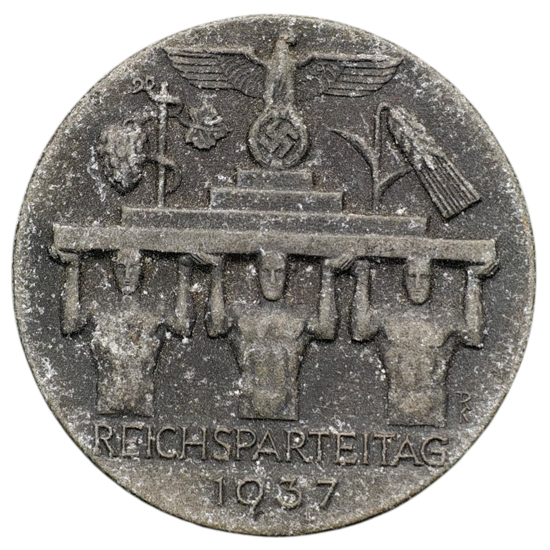 Third Reich Nazi Reichsparteitag 1937 Tinnie: Third Reich Nazi Reichsparteitag 1937 Tinnie
