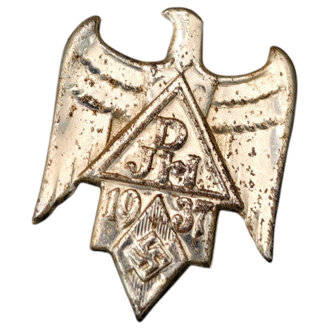 Third Reich Nazi Hitler Youth DJH 1937 Tinnie: Third Reich Nazi Hitler Youth DJH 1937 Tinnie