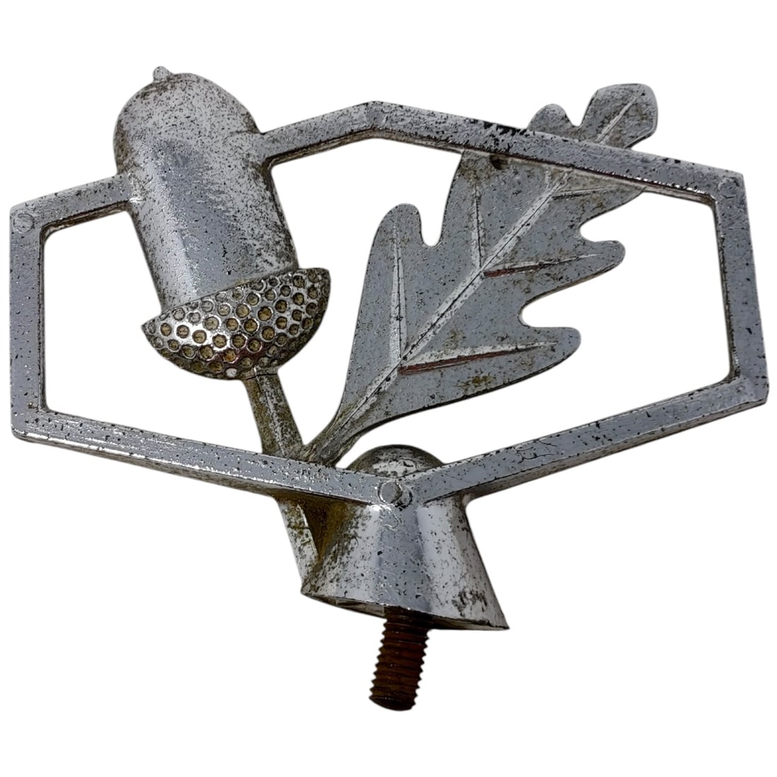 German Flagpole/Standard Topper Finial with Oak Leaf and Acorn Motif (1 of 3)