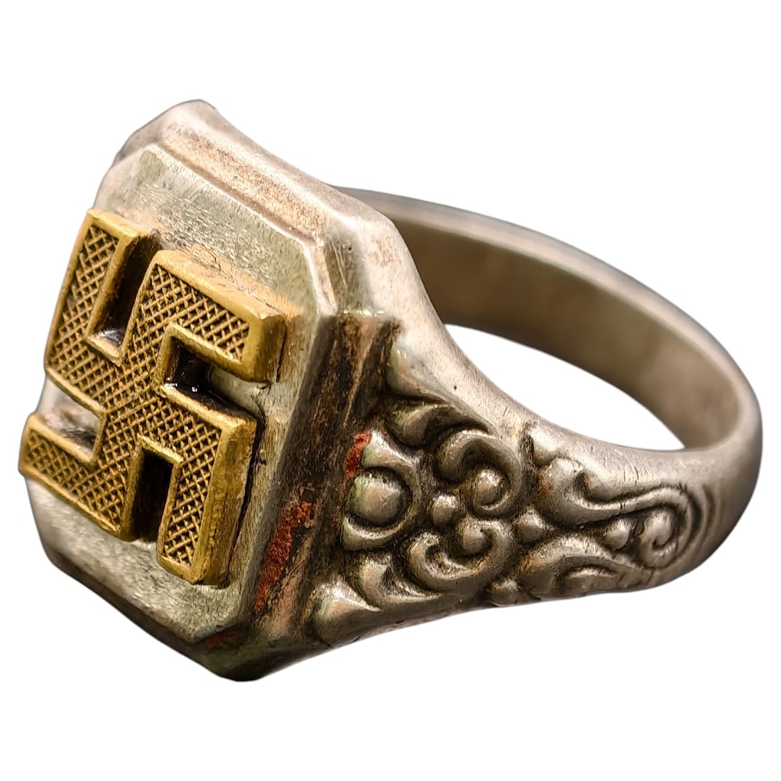 NSDAP Sympathizers Ring 835 Silver - 2