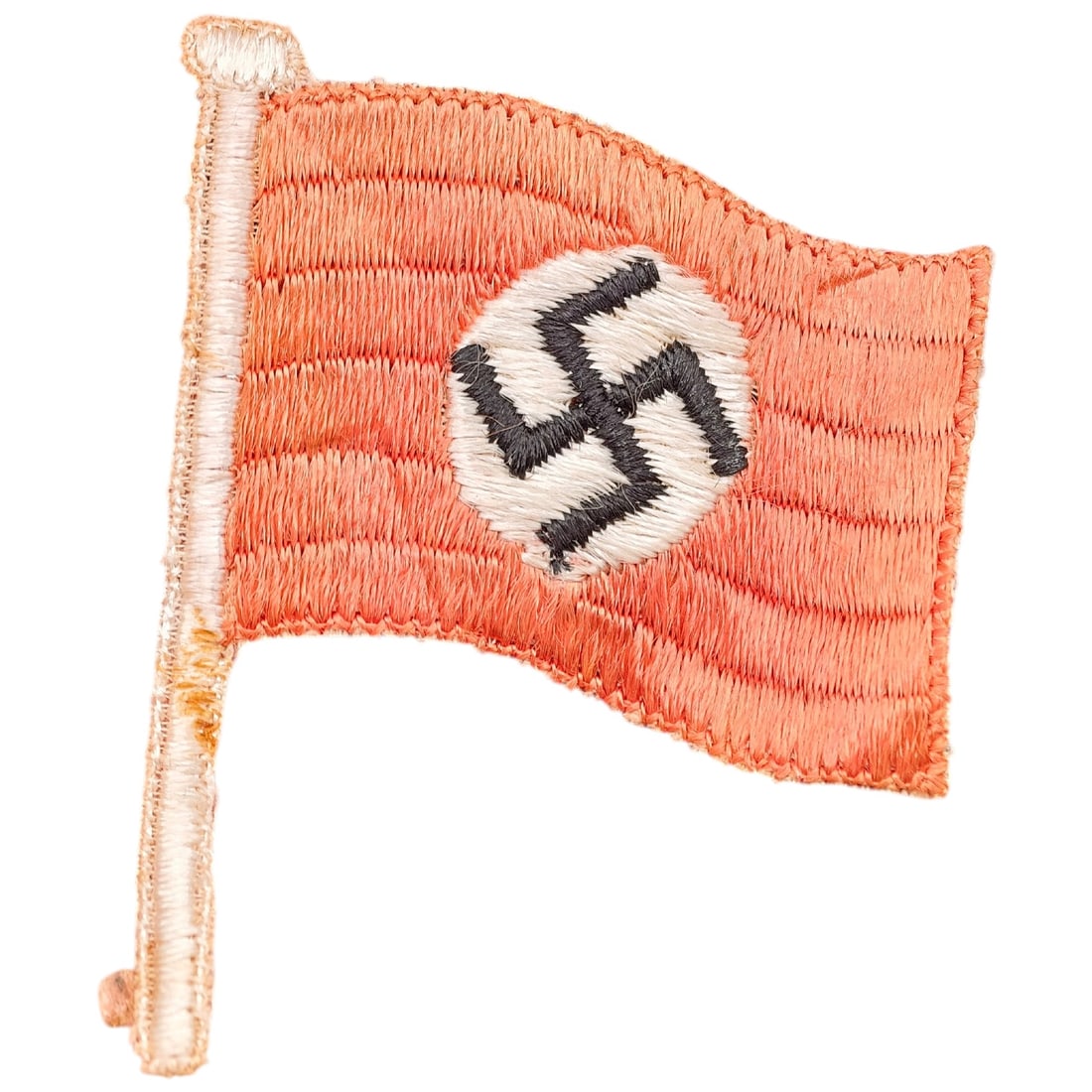 Early Third Reich Woven Supporters Flag: Early Third Reich Woven Supporters Flag